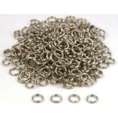 300 Nickel Split Ring Parts Bracelets Fishing Lures 6mm