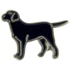 Labrador Pin Black 1"