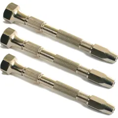 3 Pin Vise Pocket Watch Clock Drilling Tool & 2 Collets
