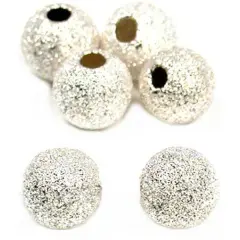 6 Stardust Beads Sterling Silver Beading Jewelry 6mm