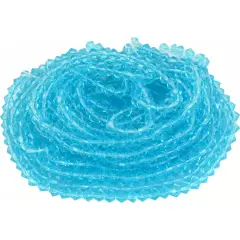 Turquoise Blue Bicone Chinese Crystal Beads 4mm 10 14"