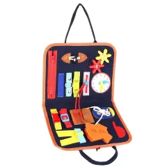 Kids Activity Preschool Learning Toys | Busy Sensory Game - Perfect Montessori Educational Gift for 1-6 Years Old Baby, Toddler, Girls, Boys - Type D