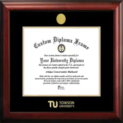 Towson University 14w x 11h Gold Embossed Diploma Frame