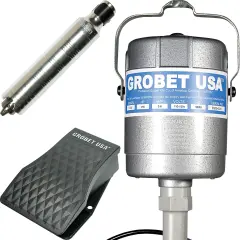 Grobet USA Flex Shaft 18,000 RPM 1/10 HP Motor Handpiece & Pedal Flexible Drill