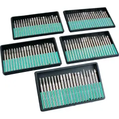 100Pc Diamond Bur Bit Set New Rotary Tools 1/8" Shank