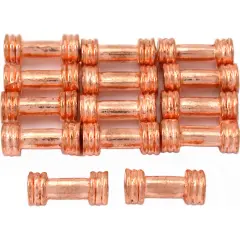 15g Bali Tube Bead Copper Plated Jewelry 12mm Approx 15
