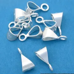 10 St. Silver Slider Bail Medium Perpendicular Ring 9mm