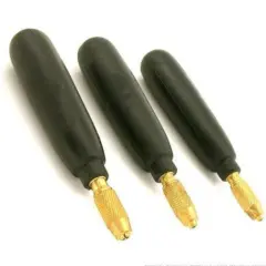 3 Black File Rasp Handles Jewelers Bead Reamer Tool 5"