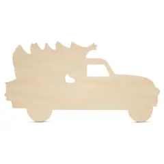 Christmas Pickup Truck Cutout, 12" DIY Wood Christmas Crafts/Decor | Woodpeckers