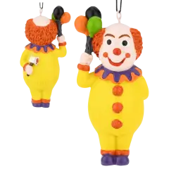 Tree Buddees Creepy Clown Holding a Bloody Hatchet Halloween Ornament
