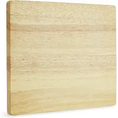Makerflo Cutting Board Made with Durable Wood and Individually Bubble Wrapped, Craft-Ready for DIY Gifts & Personalization - Laser Engraving, Epoxy, UV DTF, Vinyl Rubber Wood