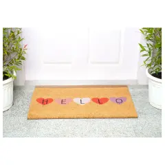 Heart Hello Doormat