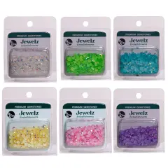 Buttons Galore and More Flat Back Jewelz Bundle in Gemstone Iridescent Colors - Over 4000 Gems