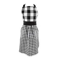 DII Black/White Gingham Apron