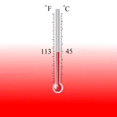 Temperature Activated Color Changing Thermochromic Paint Heat & Cold Reactive Red colorless 113&deg;f