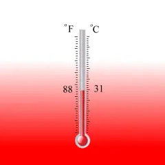 Temperature Activated Color Changing Thermochromic Paint Heat & Cold Reactive Red colorless 88&deg;f