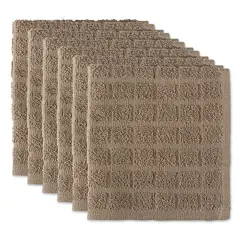 DII PE-Coated Cotton Polyester Laundry Bin Stripe Cinnamon Rectangle Large 10.5x17.5x10.5 (Set of 2)