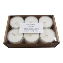 Sandalwood & Rose 12 Count All Natural Soy Tealights Hand Poured with Fragrant/Essential Oils! | Floral Tealights | Birthday Christmas Gift |