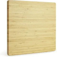 Makerflo Cutting Board Made with Durable Wood and Individually Bubble Wrapped, Craft-Ready for DIY Gifts & Personalization - Laser Engraving, Epoxy, UV DTF, Vinyl Bamboo Wood