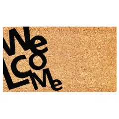 Angle Welcome Doormat Natural