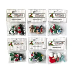 Buttons Galore 60+ Assorted Snowman Button Bundle for Sewing & Crafts - Set of 6 Button Packs