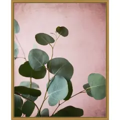 Sage Eucalyptus No. 2 by Lupen Grainne 16-in. W x 20-in. H. Canvas Wall Art Print Framed in Gold