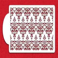 Lace Cake Stencil Set #5 | C366 by Designer Stencils | Cake Decorating Tools | Baking Stencils for Royal Icing, Airbrush, Dusting Powder | Reusable Plastic Food Grade Stencil for Cakes | Easy to Use & Clean Cake Stencil