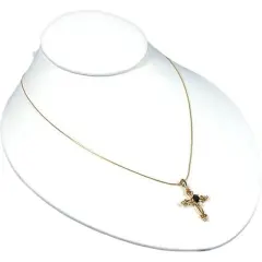 White Leather Necklace Busts Slatwall Jewelry Display