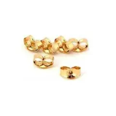 6 14K Gold Baby Friction Earring Backs