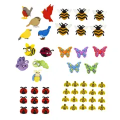 Dress it Up Buttons The Birds and The Bees Embellishment Assortment
