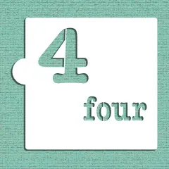 Number Four Cookie & Craft Stencil | CM144 by Designer Stencils | Cookie Decorating Tools | Baking Stencils for Royal Icing, Airbrush, Dusting Powder | Craft Stencils for Canvas, Paper, Wood | Reusable Food Grade Stencil