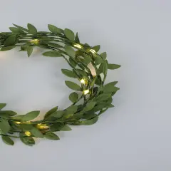 Perfect Holiday Leaf Fairy Lights - Battery Operated Green