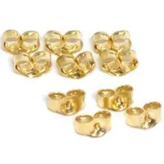 10 14K Gold Friction Baby Earring Backs