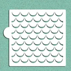 Swag All Over Cookie & Craft Stencil | CM085 by Designer Stencils | Cookie Decorating Tools | Baking Stencils for Royal Icing, Airbrush, Dusting Powder | Craft Stencils for Canvas, Paper, Wood | Reusable Food Grade Stencil