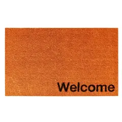 Collins Orange Pastel Welcome Doormat