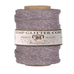 Hemptique 1mm #20 Metallic Hemp Cord Spools Jewelry Bracelet Making Crafting Scrapbooking Bookbinding Mixed Media Crocheting Macrame Gift Wrapping Sweet dreams