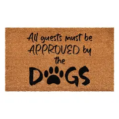 109301729 All Guests Must Be Approved by the Dog Doormat