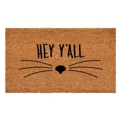 Hey Y'all Whiskers Doormat