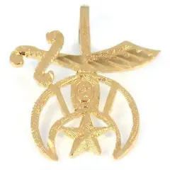 Shriners Charm 14k Gold 13mm