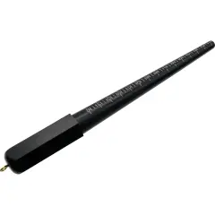 Black plastic Ring Stick Mandrel Jewelers Sizing Repair Tool