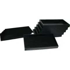 144 Slot Jewelry Display Insert & 6 Black Trays