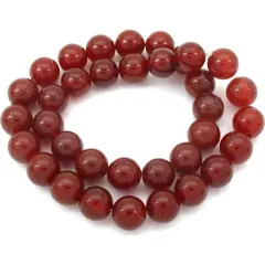 Carnelian Round Beads Jewelry Beading 12mm 1 Strand
