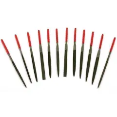 12 Needle Files Jewelers Watchmakers Metal Filing 3mm