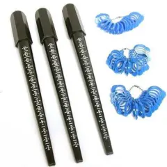 3 Ring Sizing Mandrels & 3 Ring Finger Sizers