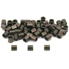 50 Crimp Tube Beads Jewelry Beading Gun Metal Plated