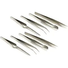 8 Tweezers Beading Soldering Lock Tweezer Set Tool