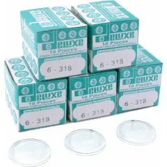 50 Plastic Watch Crystals Watchmakers Dome Parts 31.8mm