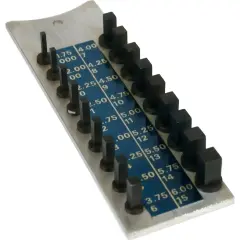 Square Clock Key Gauge Mainspring Winding Tool 18 Sizes