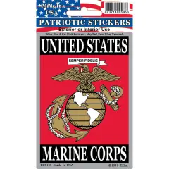 United States Marine Corps Sticker 2-3/4"X4"