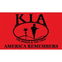 KIA America Remembers Flag with Grommets 3ft x 5ft